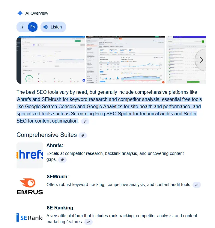 API result preview