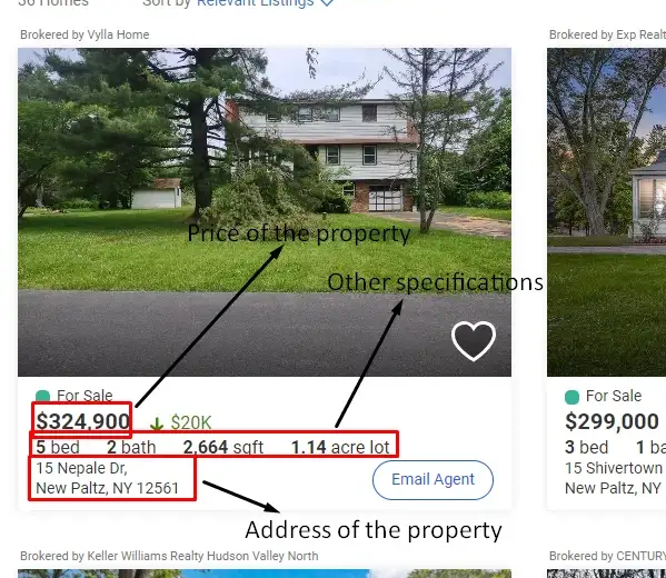 Property Details in Realtor.com