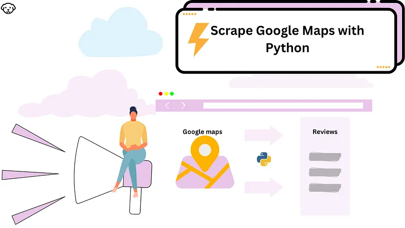 scrape google maps reviews using python