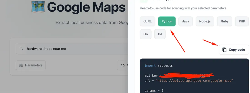 Google maps api dashboard