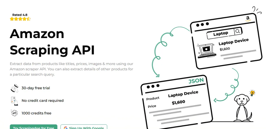Amazon Scraping API Dashboard