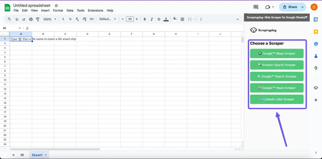 Select Scraper