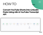 YouTube Shorts into a LinkedIn Post by Using n8n & YouTube Transcript API