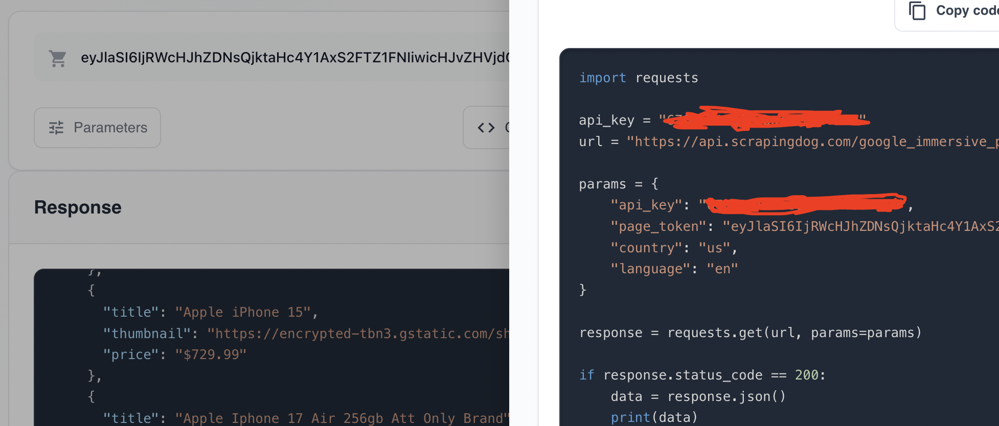 Google Immersive Scraper