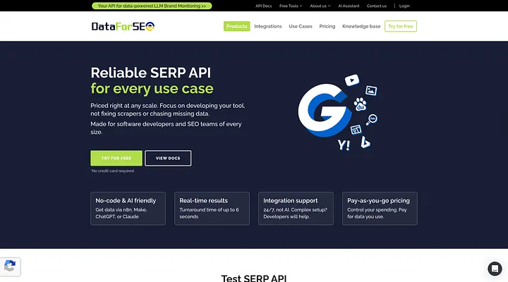 dataforseo dashboard